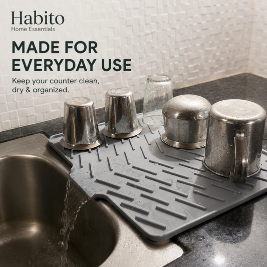 Habito Self-Draining Silicone Drying Mat